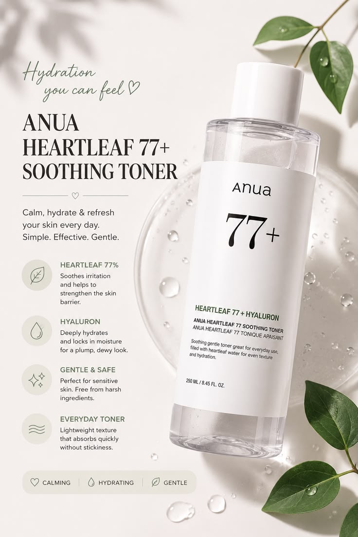 ANUA Heartleaf 77% Soothing Toner – 250ml