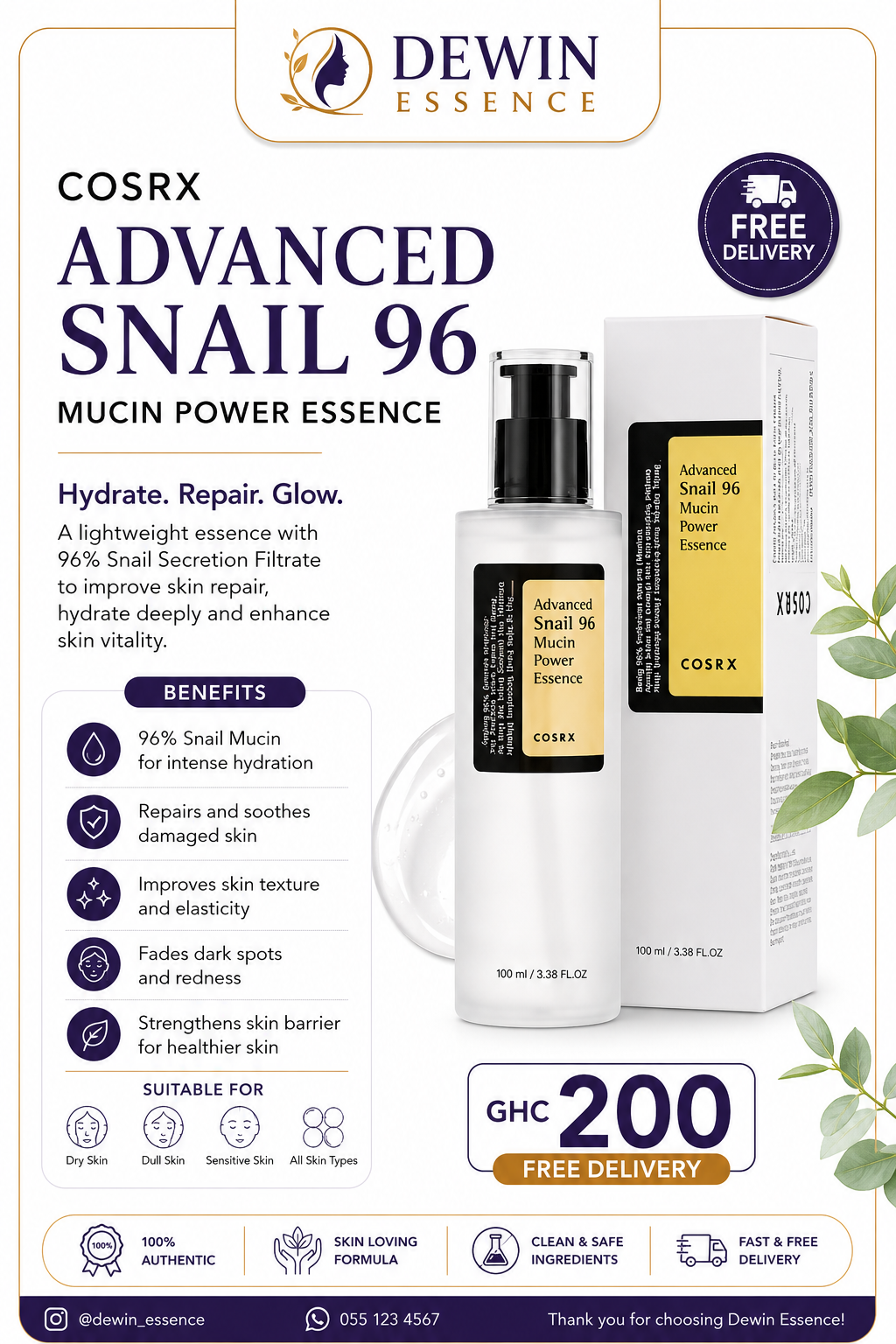 COSRX Advanced Snail 96 Mucin Power Essence