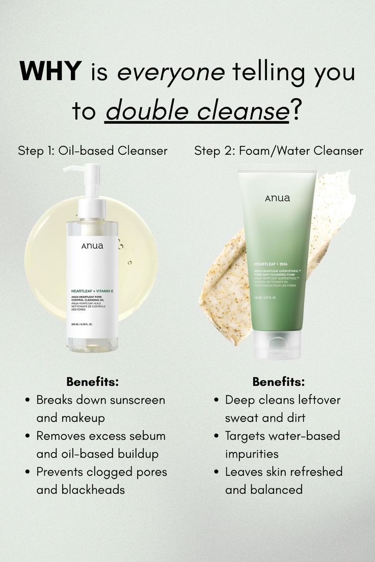 ANUA Heartleaf Double Cleansing Duo – Cleansing Oil + Foaming Cleanser