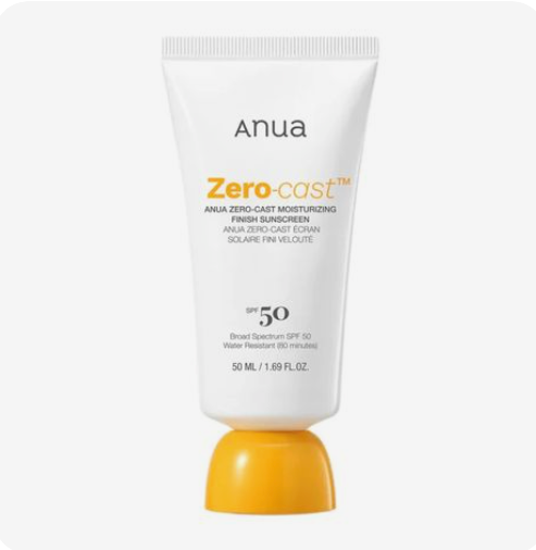 Anua Zero-Cast Moisturizing Sunscreen SPF 50 PA++++